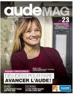 Une du numéro 23 de audeMAG, le magazine du Conseil Départemental de l'Aude
