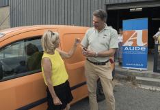 Livraison d'un véhicule à l'Ukraine par la collectivité.