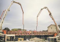 coulage du tablier du pont de Villegailhenc