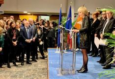 Voeux 2023 discours de la présidente du Département de l'Aude Hélène Sandragné aux personnalités