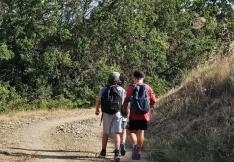 sentier un chemin une école à Marseillette