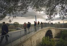 Inauguration des travaux du pont de Roubia, dans l'Aude