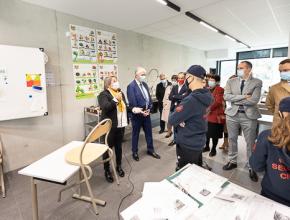 inauguration du collège des Fontanilles, à Castelnaudary