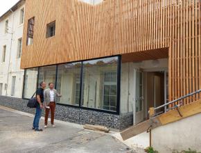L'extérieur du restaurant scolaire Le Bastion