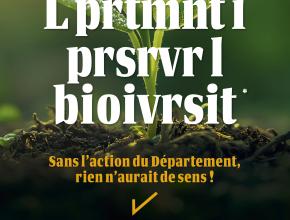 Visuel biodiversité de la campagne institutionnelle 2025 du département de l'Aude