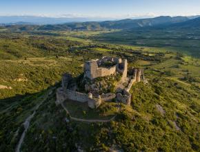 Château d'Aguilar, forteresse royale du Languedoc dans l'Aude.