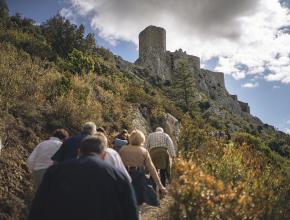 Vue du château de Quéribud