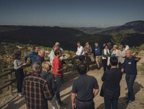 vue depuis le chateau de queribus