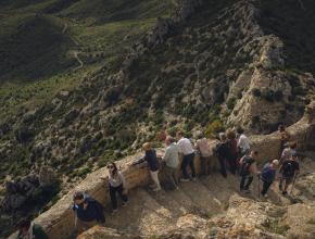 vue depuis le chateau de queribus