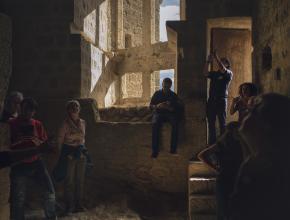 Vue de l'intérieur du château de Quéribus