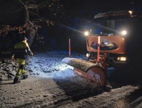 déneigement à Lagrasse