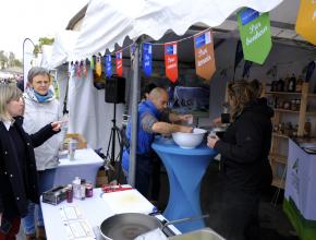 la marque pays cathare à la foire d'espezel dans l'aude