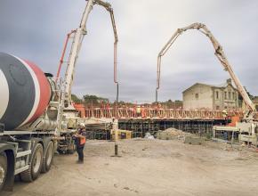 coulage du tablier du pont de Villegailhenc