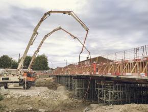 coulage du tablier du pont de Villegailhenc