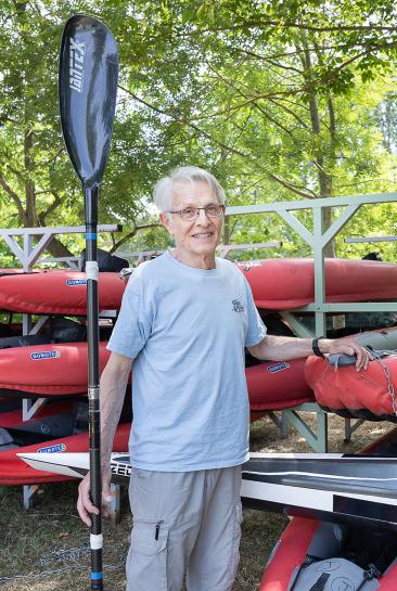 Maurice Ferrières, entraîneur de canoë-kayak