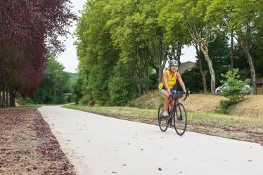 La voie verte est réservée aux cyclistes et piétons