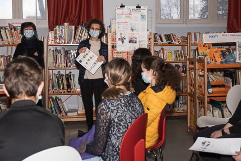 Rencontre Florence Thinard collège bastion Carcassonne prix des incorruptibles 2021