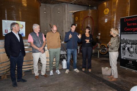 Hélène Sandragné à la rencontre des viticulteurs audois