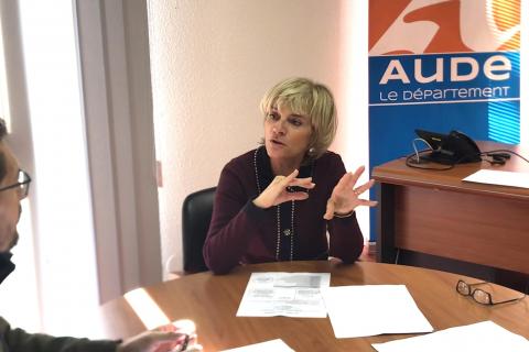 Hélène Sandragné, présidente du conseil départemental de l'Aude