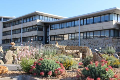 Carrière des plantes implantée devant l'hôtel du Département de l'Aude