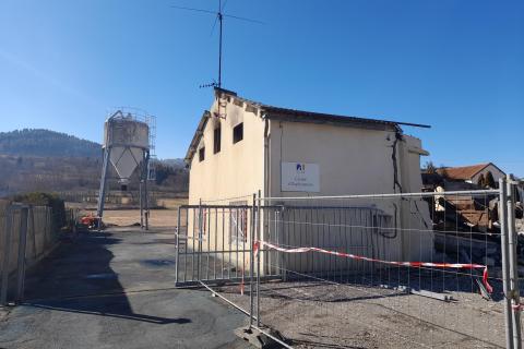 INCENDIE DU CENTRE ROUTIER D'ESPEZEL