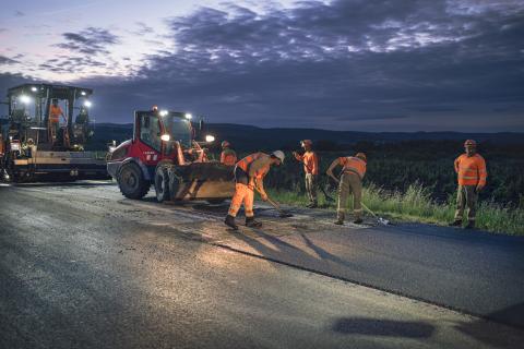 Chantier routier nocturne sur la RD 6009 0 Sigean