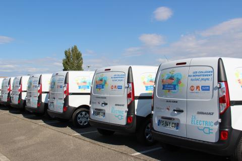 Véhicules électriques pour les collèges du Département de l'Aude