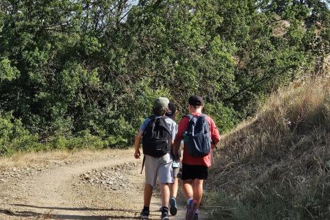 sentier un chemin une école à Marseillette