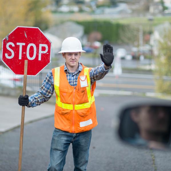 travaux sur la route