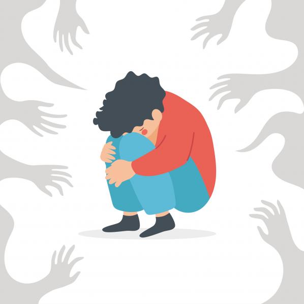 Iluustration d'un enfant victime de violences