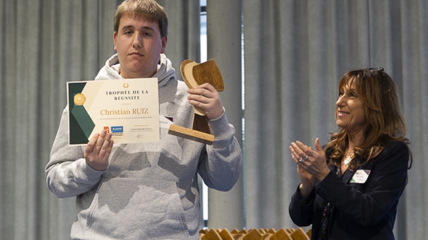 Un lauréat du trophée des réussites
