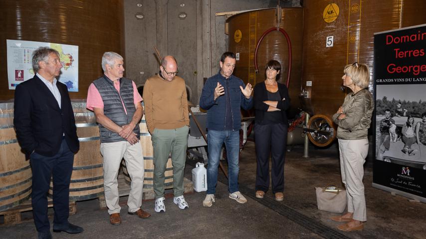 Hélène Sandragné à la rencontre des viticulteurs audois