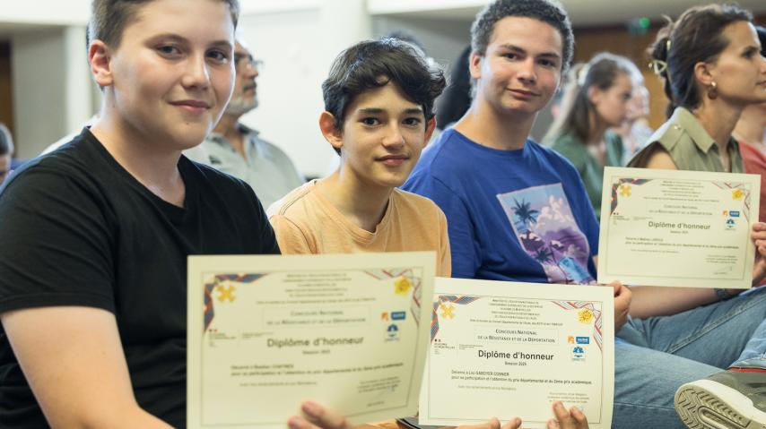 lauréats audois 2025 du concours national de la résistance et de la déportation