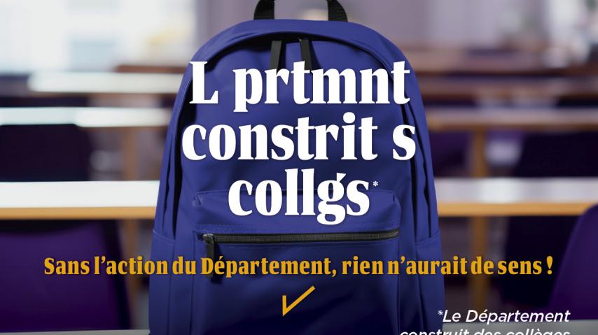 Visuel collèges de la campagne institutionnelle 2025 du département de l'Aude