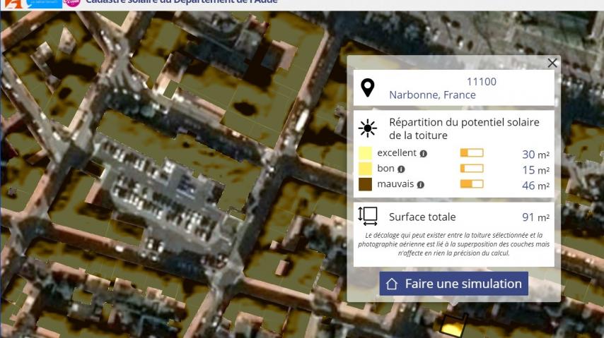 CADASTRE SOLAIRE AUDE