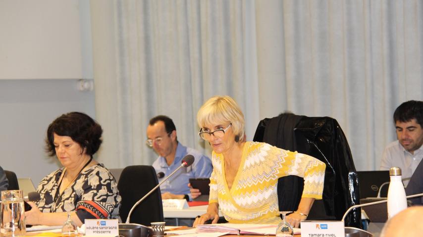 Hélène Sandragné, présidente du Département de l'Aude