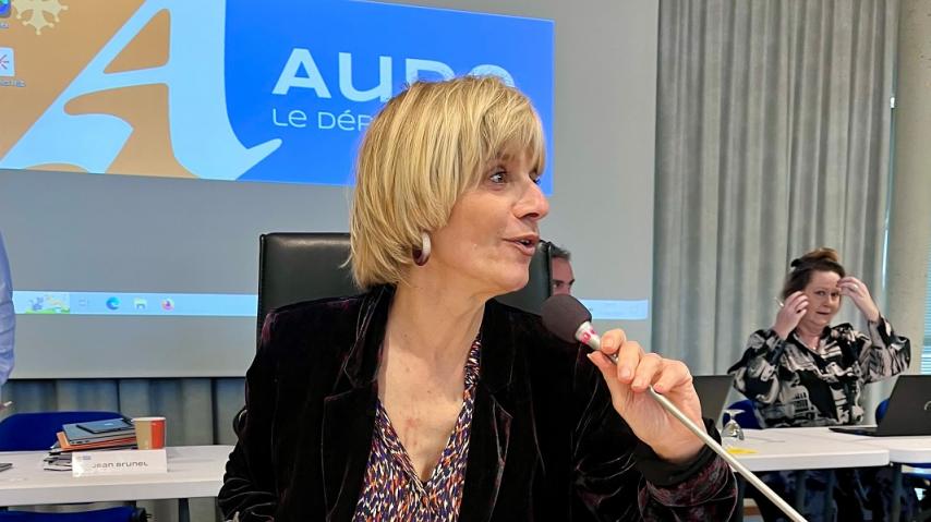 Hélène Sandragné présidente du Département de l'Aude