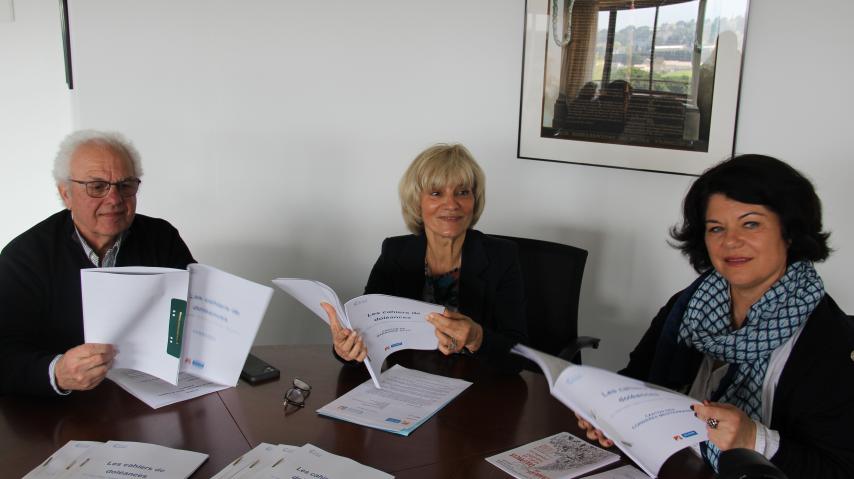 Jacques Galantus, Hélène Sandragné, et Valérie Dumontet.