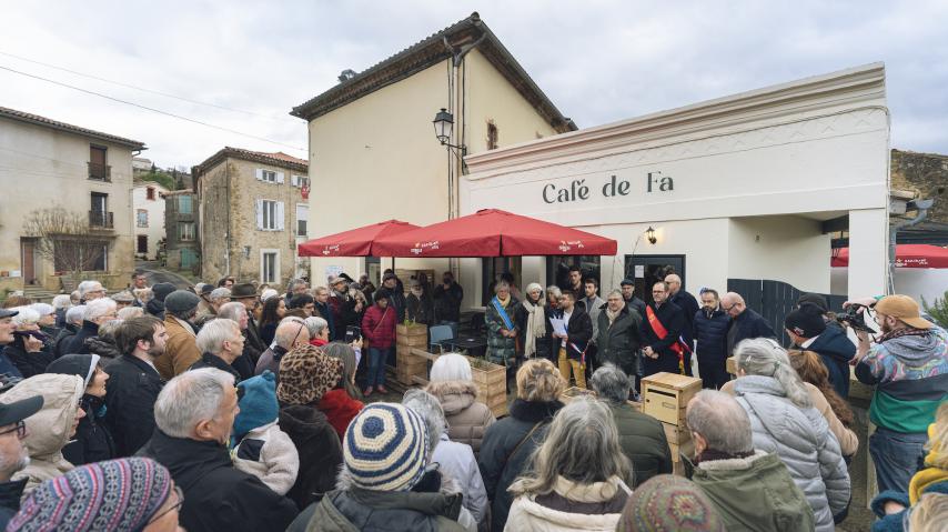 inauguration du café de Fa