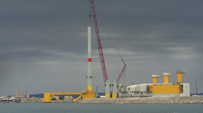 éoliennes flottantes port la nouvelle