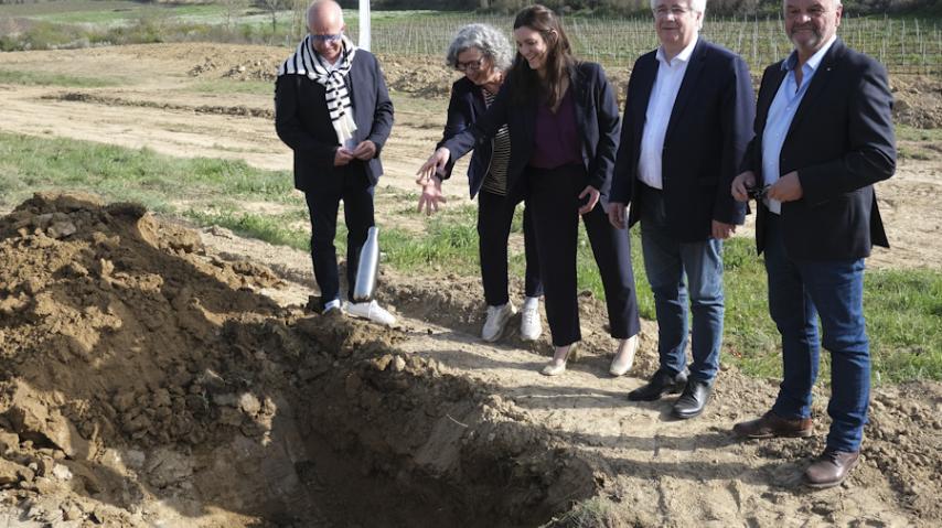 Lancement du chantier de l'éco quartier de Couffoulens dans l'Aude