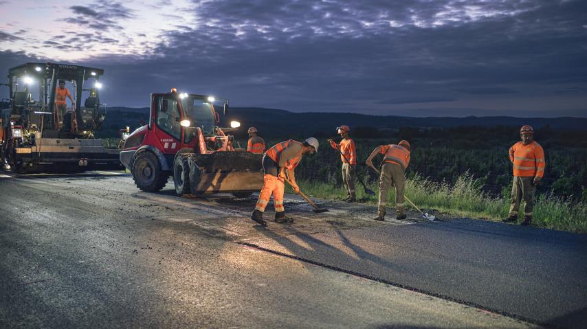 Chantier routier nocturne sur la RD 6009 0 Sigean