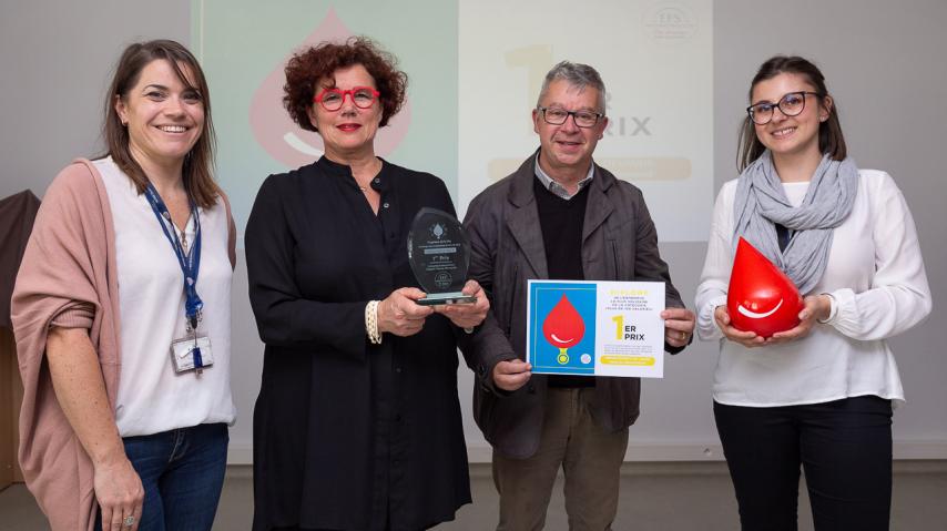 Remise du prix Trophée de vie EFS