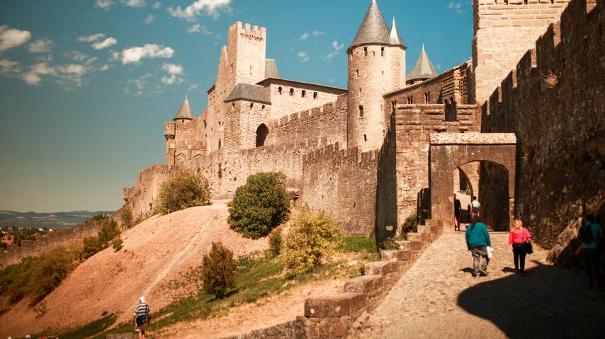 Photo de la Cité de Carcassonne en été
