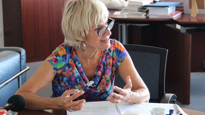 La présidente du Département de l'Aude, Hélène Sandragné, a détaillé les sujets au menu de la rentrée.