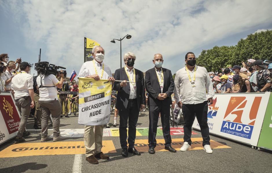 Photo souvenir du Tour de France 2021 - Carcassonne-Quillan