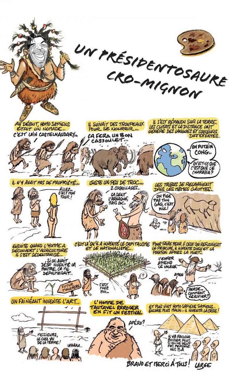 BD de Marc Large pour le 22e festival de la caricature et du dessin de presse de Castelnaudary