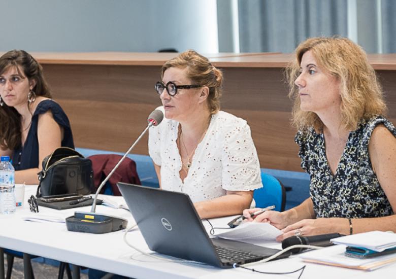 La vice-présidente déléguée à l'autonomie, Séverine Roger-Mateille (au centre), a présidé la séance plénière du 29 septembre.