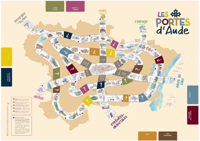 Plateau du jeu Les portes d'Aude